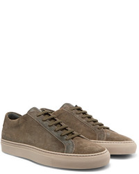 Common Projects Achilles Leather And Suede Sneakers
