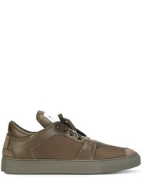 Helmut Lang Contrast Lace Up Sneakers