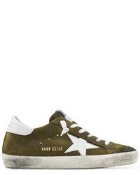Golden Goose Deluxe Brand Super Star Suede And Leather Sneakers
