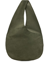 Olive Suede Tote Bag