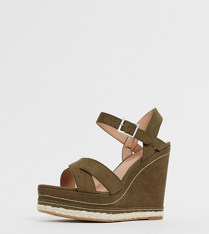 faux suede wedges