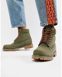 Timberland 6 Inch Premium Boots In Khaki