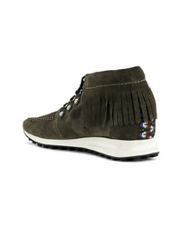 DSQUARED2 Fringed Hi Top Sneakers