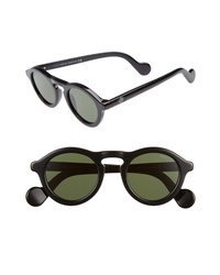 Moncler 46mm Round Sunglasses