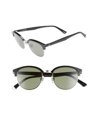 WEB 49mm Half Rim Sunglasses