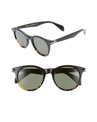 Rag & Bone 49mm Polarized Round Sunglasses