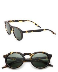 Barton Perreira 49mm Round Speckled Sunglasses