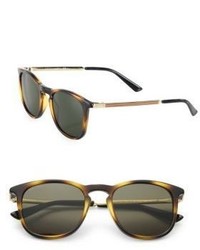 Gucci 51mm Tortoise Square Sunglasses