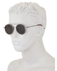 Fendi 52mm Round Metal Sunglasses