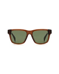 rag & bone 54mm Rectangular Sunglasses In Brown Brown At Nordstrom