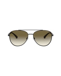 Dolce & Gabbana 57mm Gradient Aviator Sunglasses