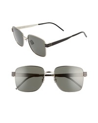 Saint Laurent 57mm Navigator Sunglasses