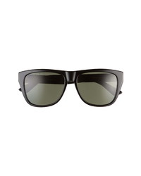 Gucci 57mm Polarized Square Sunglasses