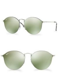 Ray-Ban 59mm Blaze Mirrored Round Sunglasses