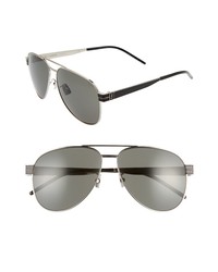 Saint Laurent 60mm Aviator Sunglasses