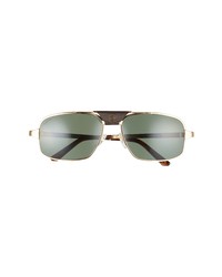 Cartier 60mm Polarized Aviator Sunglasses In Gold At Nordstrom