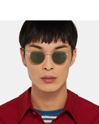 Dick Moby Agadir Round Frame Silver Tone Sunglasses