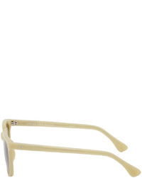 Dries Van Noten Beige Linda Farrow Edition 89 C4 Sunglasses