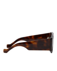 Loewe Black And Brown Mask Sunglasses