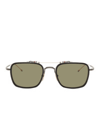 Thom Browne Black And Gold Tbs816 Sunglasses