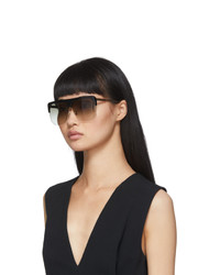 Victoria Beckham Black Flat Top Sunglasses