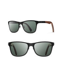 Shwood Canby 54mm Polarized Titanium Wood Sunglasses  