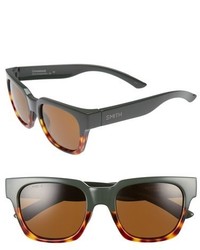 Smith Comstock 52mm Polarized Sunglasses Olive Tortoise