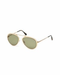Tom Ford Dashel Aviator Sunglasses Goldgreen