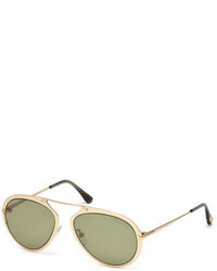 Tom Ford Dashel Brow Bar Aviator Sunglasses
