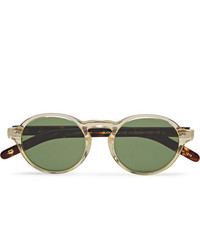 Moscot Glick Round Frame Tortoiseshell Acetate Sunglasses