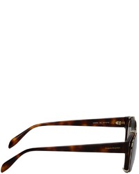 Alexander McQueen Gold Clip On Sunglasses