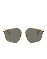 Gucci Gold Evolution Oversized Sunglasses