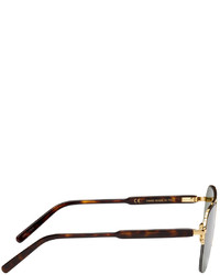 RetroSuperFuture Gold Green Adamo Sunglasses
