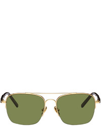 RetroSuperFuture Gold Green Adamo Sunglasses