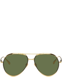 Linda Farrow Gold Matisse Sunglasses