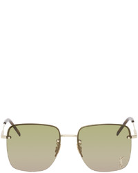 Saint Laurent Gold Sl 312 Sunglasses