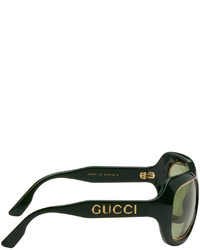 Gucci Green Navigator Sunglasses
