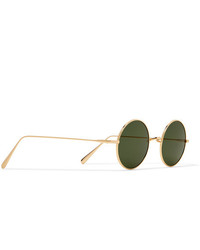 Cubitts Guilford Round Frame Gold Tone Sunglasses