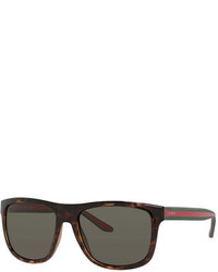 Gucci Injected Square Frame Sunglasses