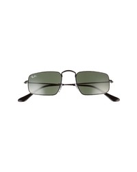 Ray-Ban Legend 49mm Rectangular Sunglasses In Blackgreen At Nordstrom