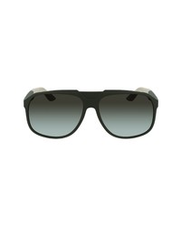 Salvatore Ferragamo Lifestyle 61mm Aviator Sunglasses In Khaki At Nordstrom