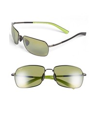 Maui Jim High Tide 60mm Sunglasses Gunmetal Green One Size