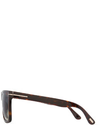 Tom Ford Morgan Thick Square Acetate Sunglasses Tortoiseshell