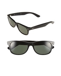 Ray-Ban New Wayfarer 55mm Sunglasses In Blackgreen At Nordstrom