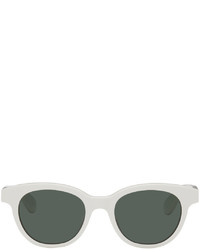 Alexander McQueen Off White Angled Pantos Sunglasses