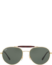 Ray-Ban Rb3540 Highstreet Aviator Sunglasses Goldgreen