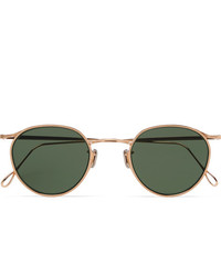 Eyevan 7285 Round Frame Gold Tone Sunglasses