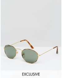 Reclaimed Vintage Round Sunglasses