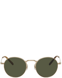 Oliver Peoples Round Titanium Weslie Sun Sunglasses