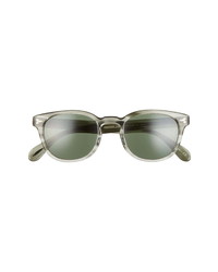 Oliver Peoples Sheldrake Phantos 49mm Round Sunglasses